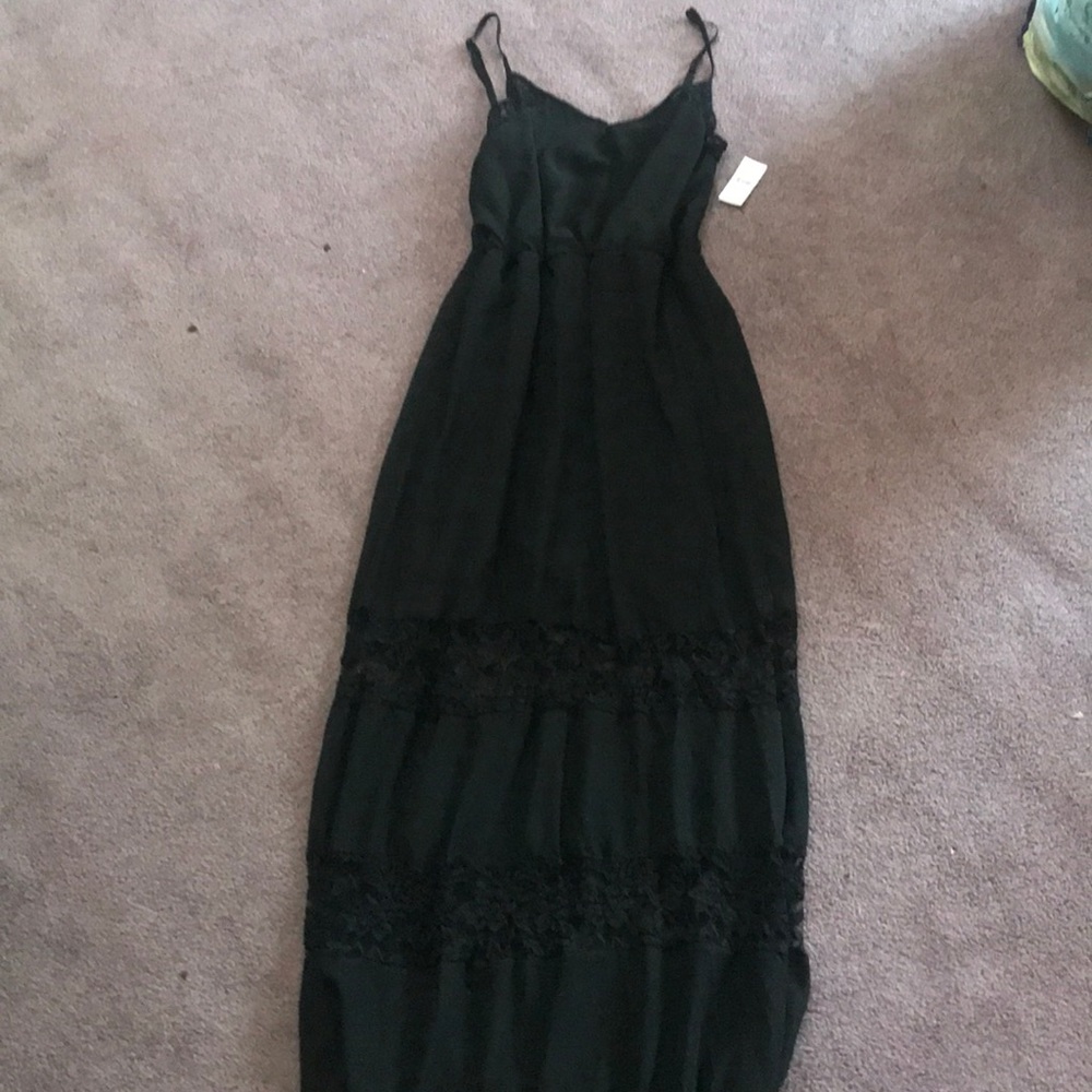 Black maxi dress